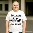 thumbnail image 5 of Mechanic Tools & Car Parts Christmas T-Shirt, All I Want for Christmas Garage Quote Tee, 5 of 5
