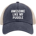 thumbnail image 1 of Awesome Like My Puggle Hat Trucker Hat Men Vintage Mesh Cap for Summer, 1 of 8