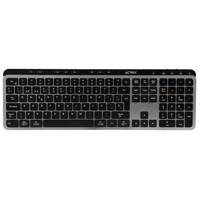 Teclado Multidispositivo ACTECK INSPIRE KREA TI755 Inalambrico USB 2.4GHz + BT 5.1