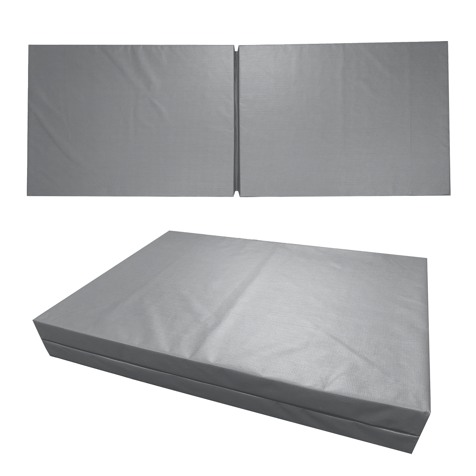 Dynarex Bedside Bi-Fold Foam Floor Mat - Waterproof Safety Floor Mat for Elderly & Hospital Patients - Accident & Fall Prevention Pad, Gray - 24" x 66"