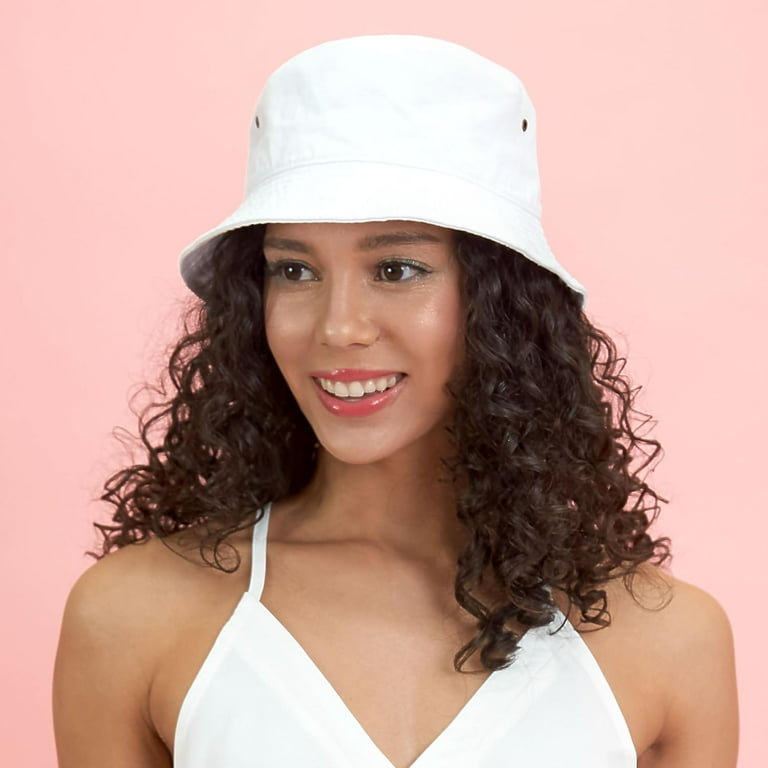 Denim Bucket Hat Packable Summer Beach Sun Hat Unisex Travel TZ Promise Unisex Cotton Denim Bucket Hat for Summer Sun  main image 3