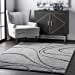 thumbnail image 3 of nuLOOM Carolyn Cozy Soft & Plush Shag Area Rug, 5' 3" x 7' 6", Dark Grey, 3 of 5