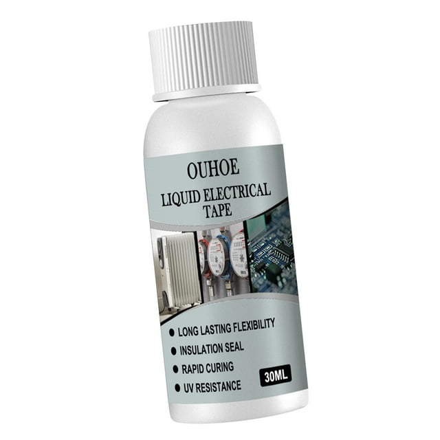 Liquid Electrical Tape Insulating Rubber Coating Glue for Electronic Instruments white 30ml