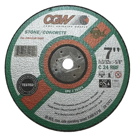 Cgw 7" X 3/32" X 5/8" Cut-Off Blade For Circular Saws Aluminum Oxide