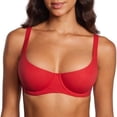 thumbnail image 2 of Nooxsoe No Underwire Bras Everyday Bra Tshirt Bra Jelly Bras for Women’s Bras Full Coverage Bralettes Womens Bralette No Underwire Bras Front Close Bras for Women Red 40, 2 of 6
