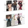 thumbnail image 1 of JOTNGDJBN 2 Pack Acrylic Magazine Holder,Clear Wall Mounted Magazine Rack Floating Bookshelf for Office,Living Room, Waiting Room Vinyl Record,Book Display Rack,(Clear,17 Inch), 1 of 6