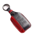 thumbnail image 2 of Leather Car Key Fob Case Cover Holder for Jaguar Xe Xf Xj F-Pace F-Type, 2 of 9