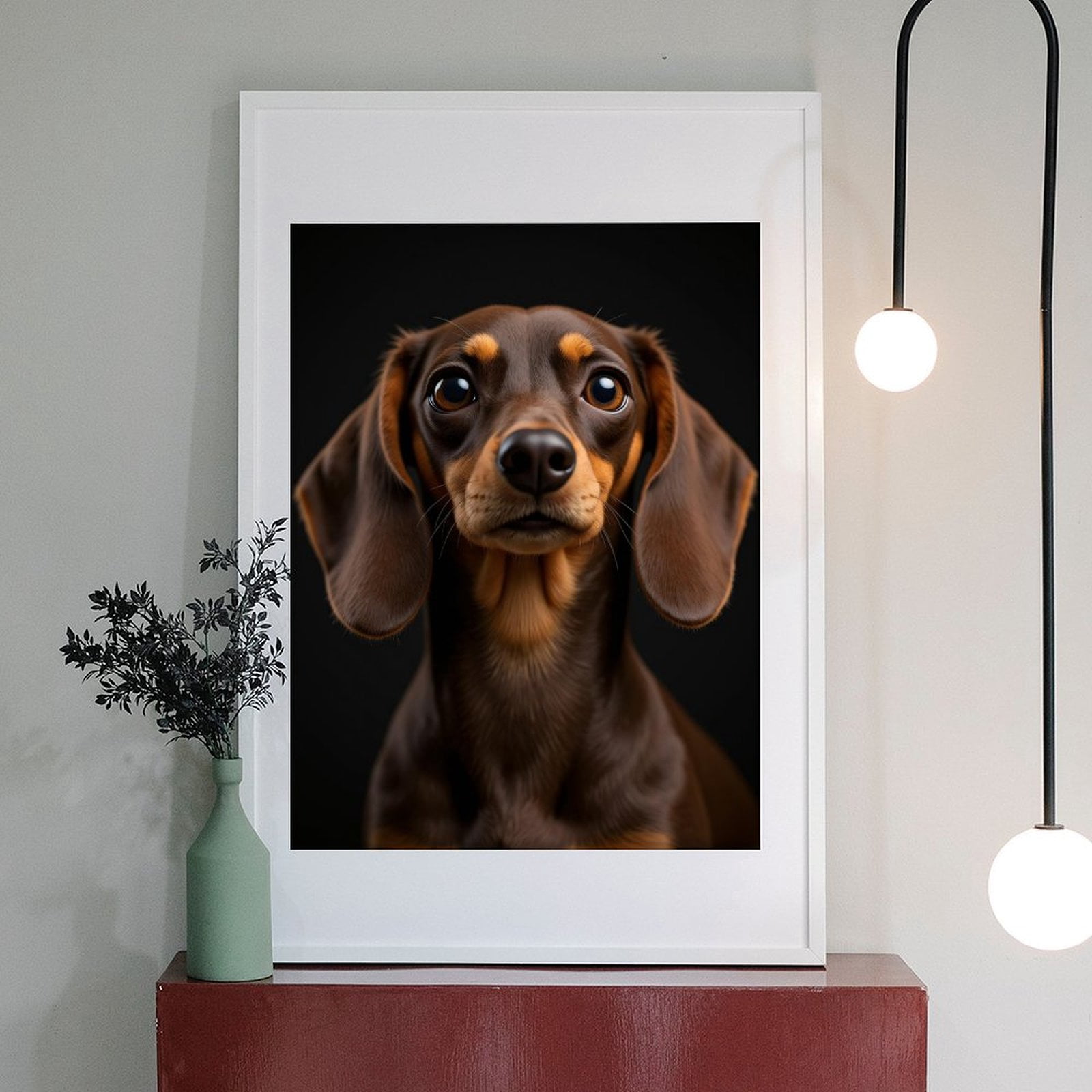 Diamond Art Kits for Adults - 5d Brown Dachshund Closeup Portrait Diamond Painting for Adults, Diamond Art for Adults Beginners, Diamond Painting Kits for Adults for Home Wall Decor