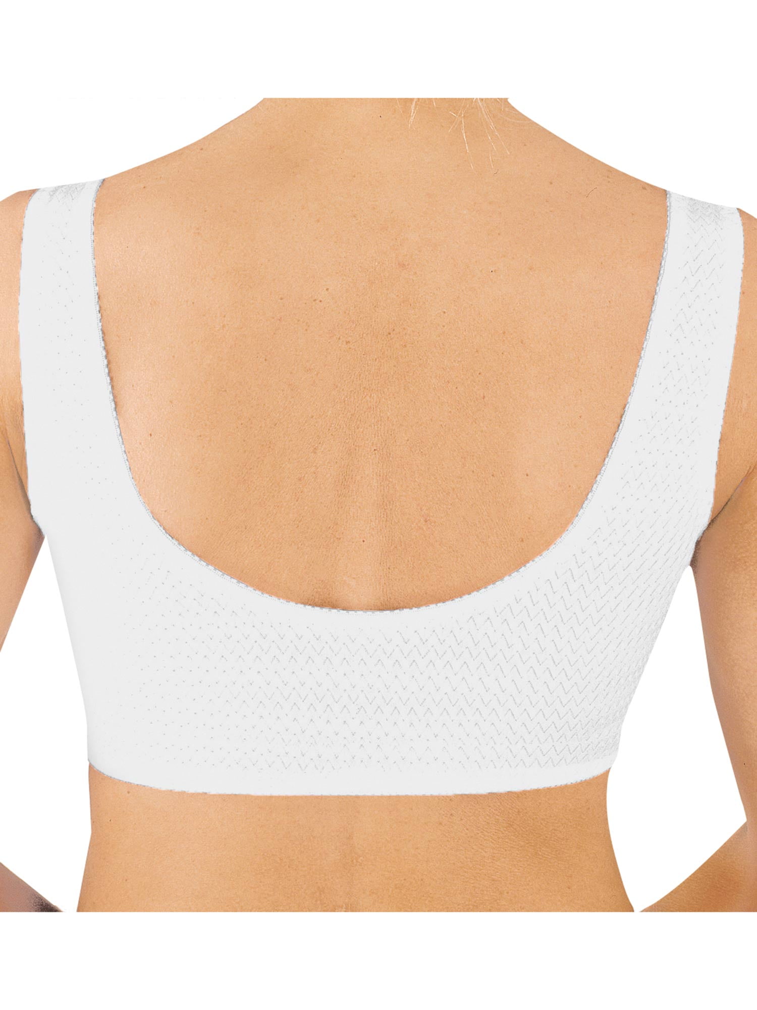 Comfort Sleep Bra, Front Closure, White, Size 42