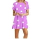 thumbnail image 1 of Vestidos de Verano de Mujer Cuello Redondo Manga Corta Impreso, Ligero Y Cómodo Vestidos Casuales para Mujeres, 1 of 4
