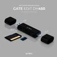 thumbnail image 2 of Lector de memoria ACTECK GATE EDIT DH450 USB SD Negro AC-934824, 2 of 5