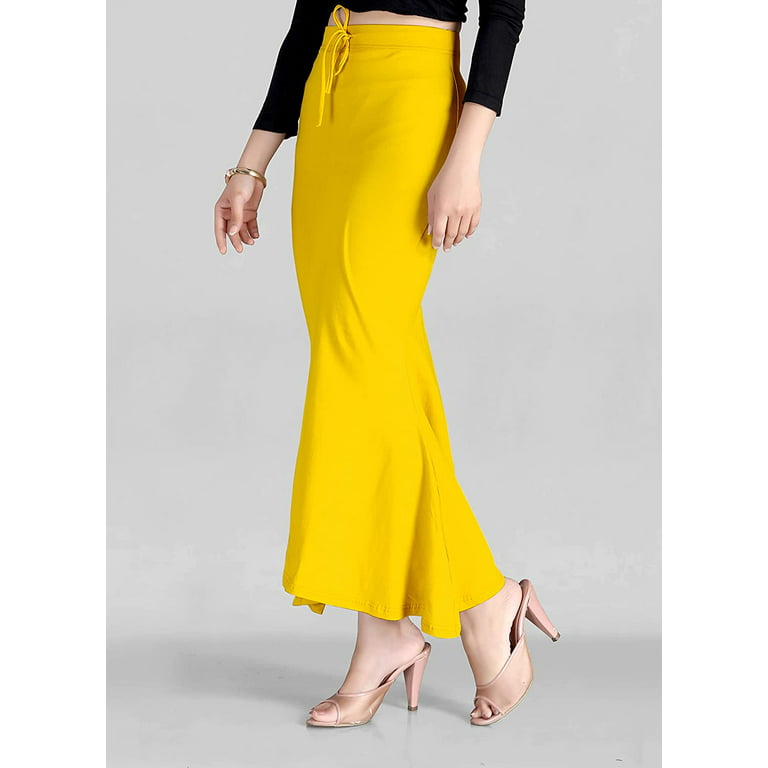 Mustard Saree Shape Wear, Saree Petticoat