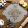 thumbnail image 5 of Designer Stencils French Medallion Cake Stencil Top 9.5 Inch, Beige/semi-transparent, 5 of 6