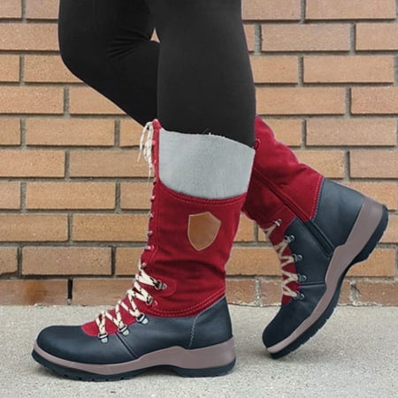 

Alueeu Women s Ankle Boots Boots For Women Snow Boots Durable Outdoor Thermal Winter Mid Calf Boots Knight Boots