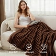 thumbnail image 5 of Throw Size Blankets for Beds, Soft Lightweight Fleece Fuzzy Throw Blanket for Couch, Coffee Blankets and Throws for Women Girls, 40" x 60", 5 of 7
