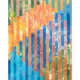 thumbnail image 2 of Moore, Regina 26x32 Gold Ornate Wood Framed with Double Matting Museum Art Print Titled - Quilted Monoprints V, 2 of 4