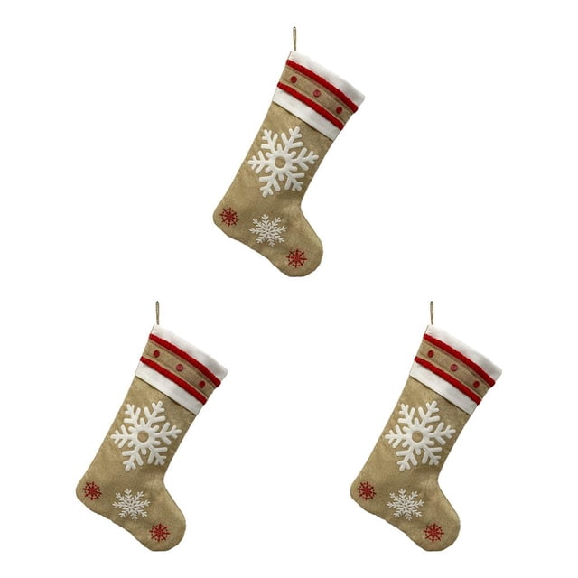 Matsuzay Calcetín de Navidad Lindo Lino Chimenea Ventana Regalos Bolsa Tarjeta Calcetín Oficina Café Fiesta Decoración Colgantes Niños Type7 NO7