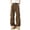 Coffee, variant on Luvior Men's Washed Cargo Pants High Street Wide Leg Casual Heavyweight Trousers Coffee XXL