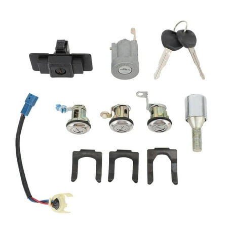 Car Full Lock Cylinder Key Set MR259111 Replacement For Mitsubishi Pajero Montero 2nd 1990 To 2004