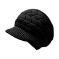 thumbnail image 1 of Wartleves Gorros de invierno para mujer, gorro de punto cálido, gorro holgado con ala ancha, 1 of 7