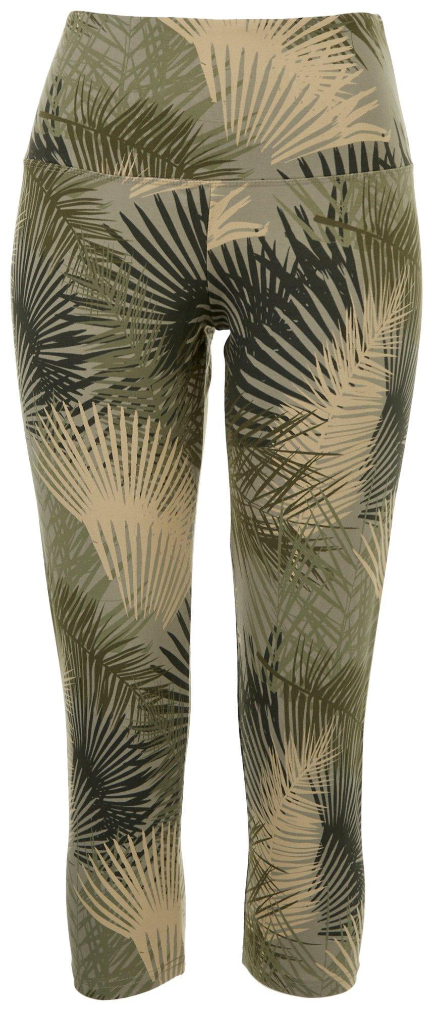 Khakis \u0026 Co Womens Suave Foliage Capri 