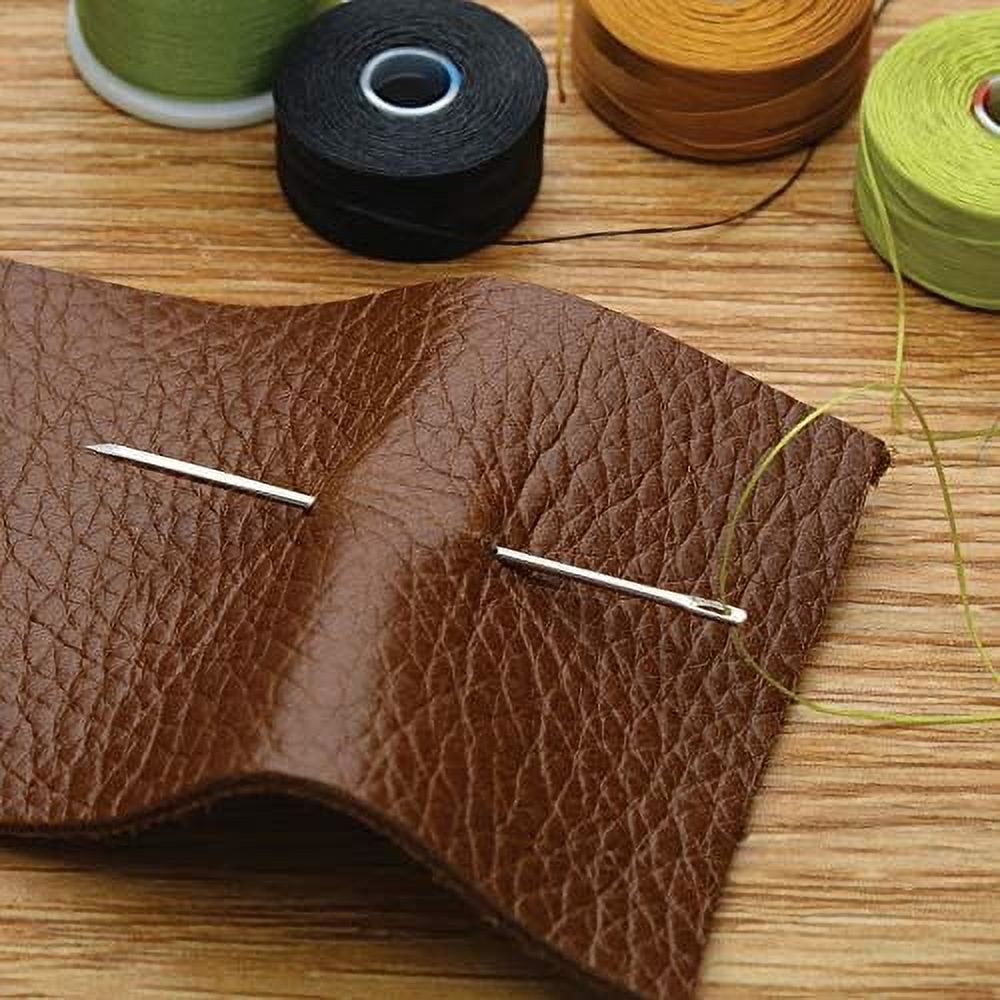 John James Glovers Needles, Size #1, 48.5mm in Length and 1.02mm in Diameter, Pack of 25, Triangular Point, Ideal to Pass Through Tougher Materials Such as Leather, Suede, Vinyl and Soft Plastics
