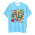 thumbnail image 4 of T-shirts pour Petites Filles Mode Décontractée Imprimé Col Rond Manches Courtes Amples Taille 8-9T, 4 of 4