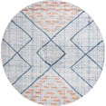 thumbnail image 2 of Rugs.com Aramis Collection Rug – 10 Ft Round Blue Medium Rug Perfect For Kitchens, Dining Rooms, 2 of 9
