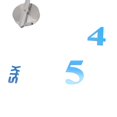 thumbnail image 3 of Modern Large 3D Acrylic Mirror Surface Numbers DIY Wall Clock Art Sticker Home Decor (Blue), 3 of 9