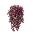 thumbnail image 2 of Clearance! Haidf 1Pc Artificial Hanging Flowers, Faux Hanging Flowers, Fake Wisteria Vines Artificial Wisteria Garland Silk Flower String for Indoor Outdoor Wall Garden Wedding Decor, 29.5", Hot Pink, 2 of 4