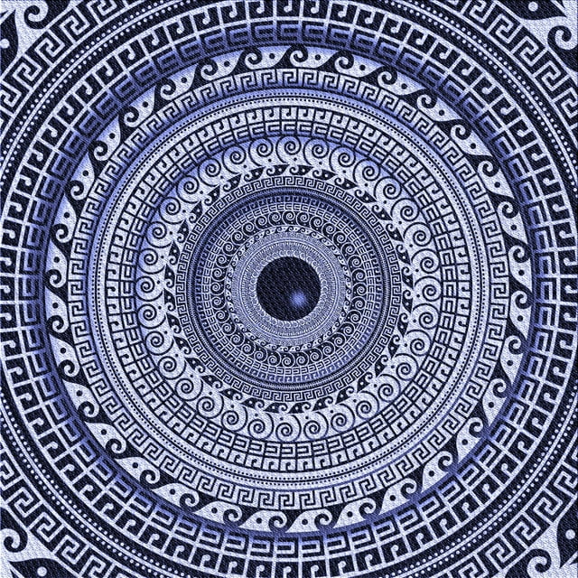Ahgly Company Tapis d'Intérieur Lavable en Machine Carré Bleu Transitionnel Bleu Ange, 8 Pieds Carré