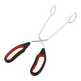 thumbnail image 3 of Fznkrag Scissor Style Tongs Heavy Duty Non-stick Stainless Steel Wire Meat Kitchen Cooking Tongs Good Grips with Comfortable Red Handle for Barbecue, 3 of 11