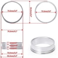 thumbnail image 3 of 3''76mm Aluminum Quick Release V-Band Clamp Kit for Intake Intercooler Pipe Blk, 3 of 4