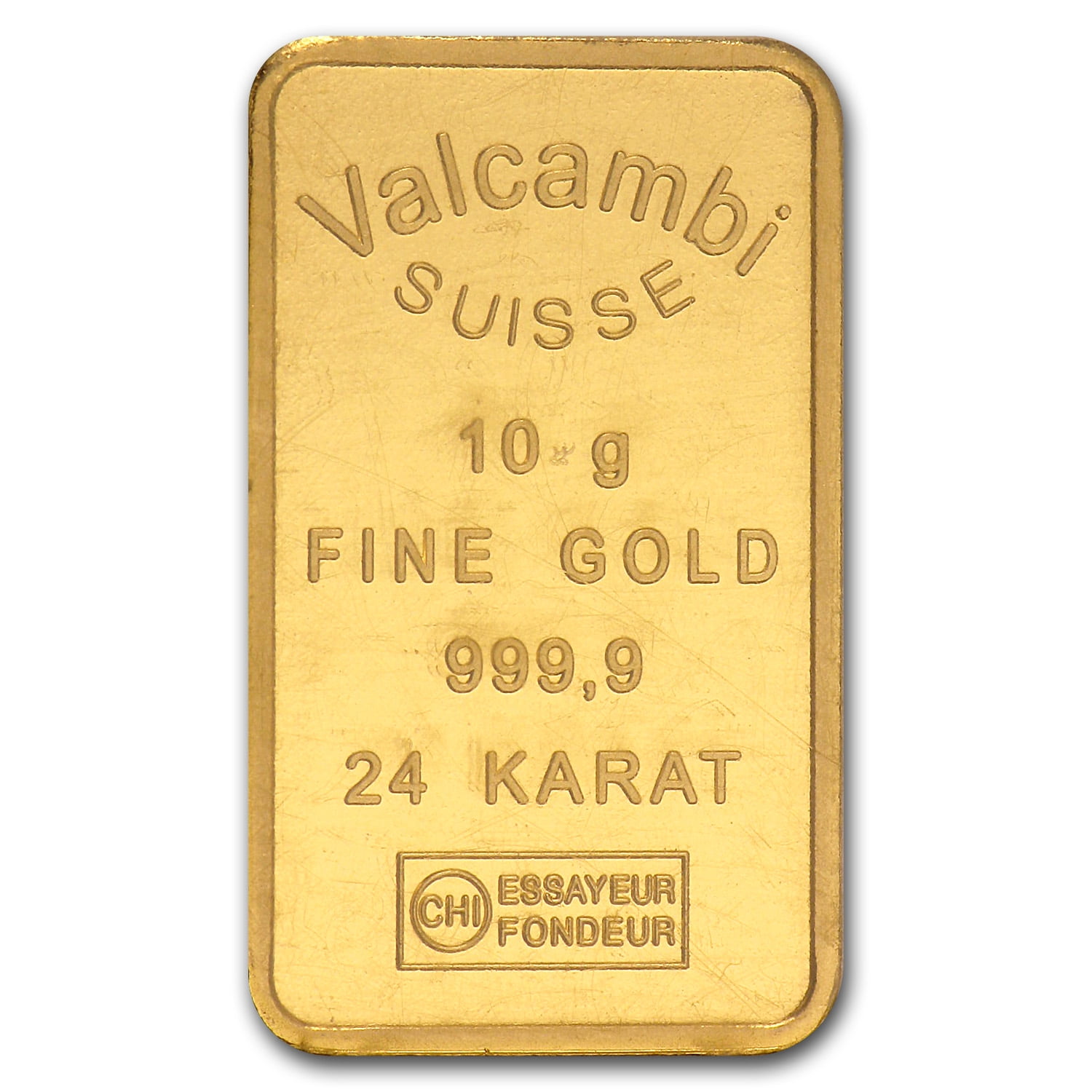 10 gram Gold Bar - Brand Name (w/Assay Card)