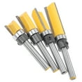 thumbnail image 5 of 2 Sets Flush Trim Router Bits Assorted Trimming Cutters Groove Router Bit Set for Woodworking, 5 of 6