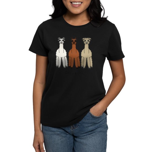 CafePress - Alpacalight Women's Dark T Shirt - Women's Traditional Fit Dark T-Shirt