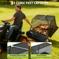 thumbnail image 2 of GIMMYFIVE 44" Tow Behind Lawn Sweeper, 25 cu.ft Heavy Duty Leaf & Grass Sweeper, Adjustable Height for Yard, Farm, Garden, 2 of 6