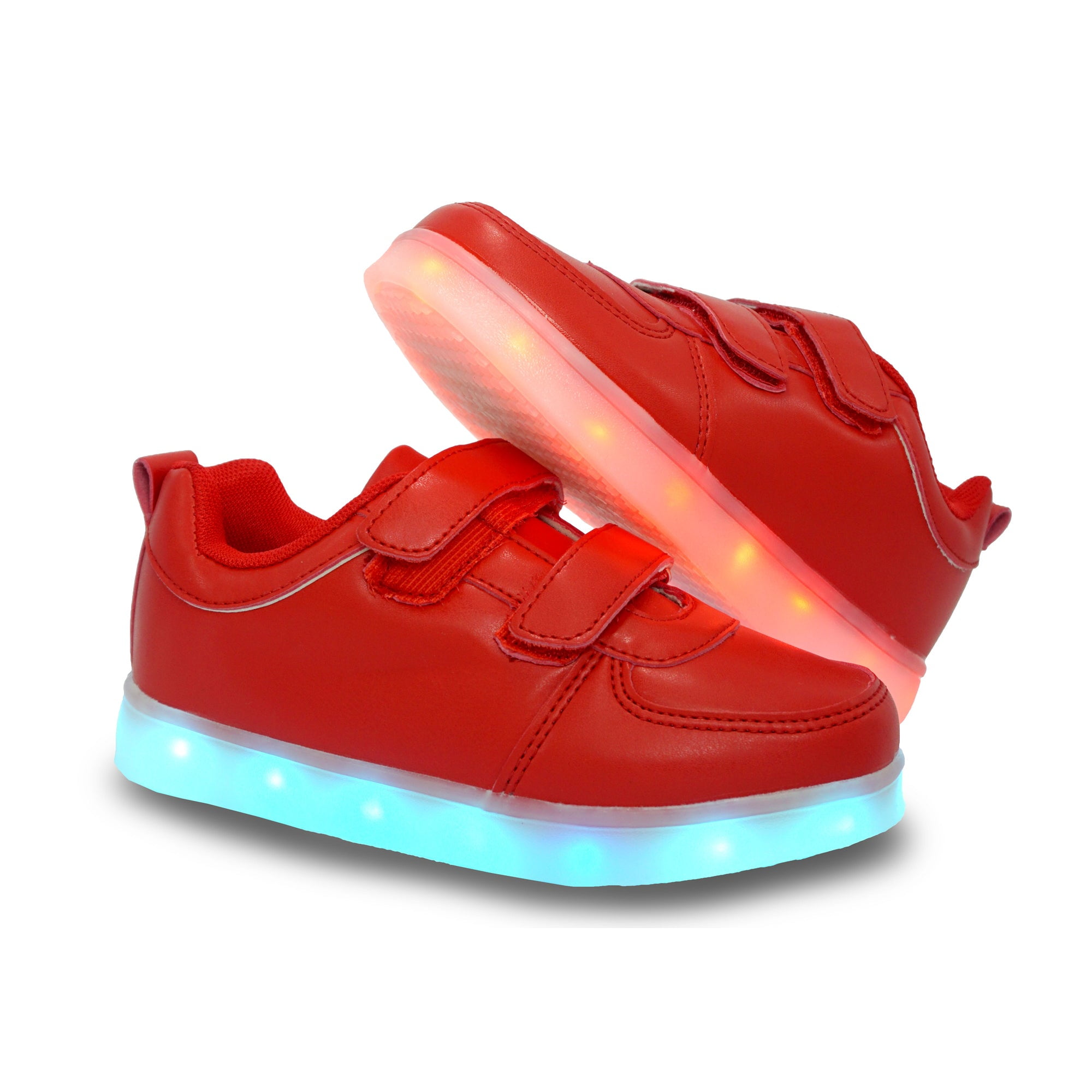 Family Smiles LED Light Up Sneakers Kids Low Top Boys Girls Unisex 