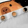 thumbnail image 4 of Homewish Cute Ramen Capibara Curtains Pack of 2 (42x84 Each) for Teens, Mystic Stars Galaxy Curtains Blackout, Merry Christmas Bedroom Curtains, Blackout Curtains Room Decor, 4 of 6