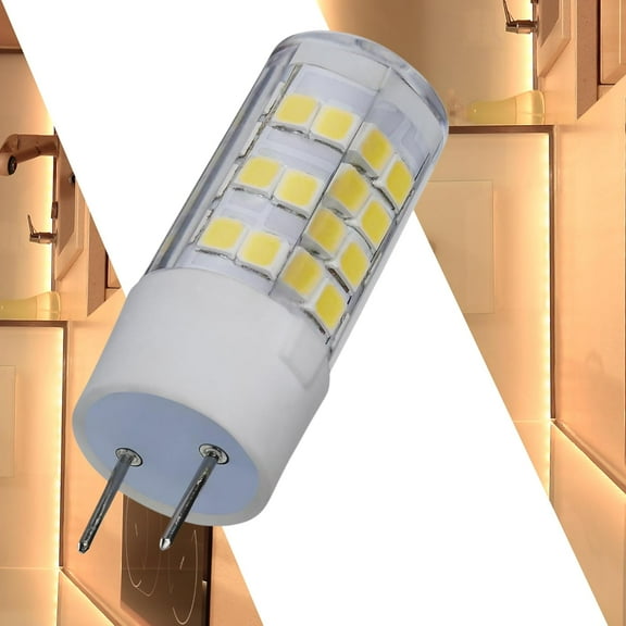 Satco S12126 T6 LED Bulb 4.5W 120V G8 Bi-Pin Base 3000K 430L Dimmable (12 Pack)
