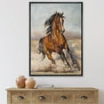 thumbnail image 3 of Designart Painting Of A Horse In The Race FLOAT FRAME WALL ART, 3 of 4