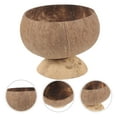 thumbnail image 1 of FOLOYORI Bol de Rangement Bol à Noix de Coco Bol à Fruits Brun Clair Naturel 1 Ensemble, 1 of 5