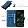thumbnail image 3 of Compatible with Google Pixel 6 Pro Classic Embossed PU Leather Case with Card Holder Shockproof Cover, 3 of 5