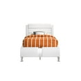 thumbnail image 5 of Jeremaine Twin Upholstered Platform Bed Glossy White, 5 of 10