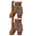 thumbnail image 4 of Guardurnaity Pantalones cortos de cintura alta para mujer, ropa de calle que combina con todo, pantalones holgados transpirables suaves de verano, Type1 NO1, 4 of 6