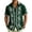 Dark Green, variant on Men's Cuban Guayabera Short Sleeve Shirt Button Down Summer Shirts Plus Size Vintage Printed Loose Fit for Men Regular Fit Vintage Shirt Saffron 3XL