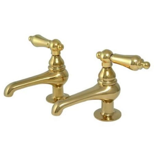 Kingston Brass Restoration Twin Handle Basin Faucet Set