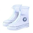 thumbnail image 1 of Housse de Bottes de Pluie Réutilisable Antidérapante pour Hommes et Femmes, Housse de Bottines, Couche Imperméable Interne, PVC Blanc L, 1 of 6