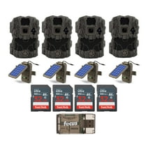 Stealth Cam DS4K 32-Megapixel Ultimate Camera with Solar Power Panels and 32GB SD Cards (4-Pack)