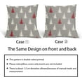 thumbnail image 6 of Christmas Tree Pillow Covers 18x18 Inch Green and Cream Christmas Decorative Throw Pillow Covers Set of 2 Winter Holiday Neutral Pillowcases Cushion Covers for Couch Indoor Outdoor Decor, 6 of 6